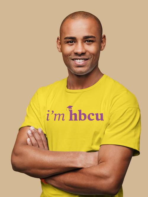 I'm HBCU®️ Gold and Purple Tee | Modern Apparel and Goods 
