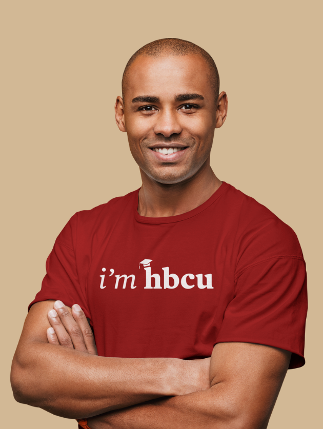 I'm HBCU®️ Maroon and White T-shirt | Modern Apparel and Goods 